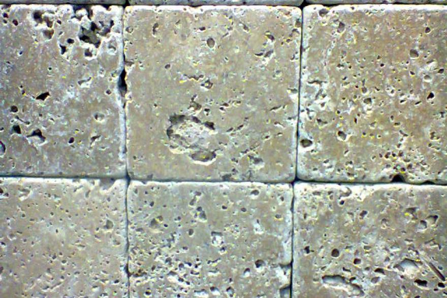 Мозаика каменная - Травертин темно-бежевый